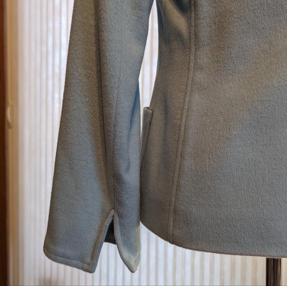 Vintage Women’s Light Blue Wool/Angora Coat Carlisle Size 8 Zip Front - Picture 6 of 16